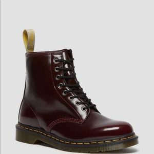 Vegan cherry red doc martens